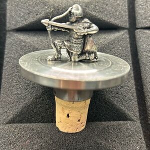 KONGE TINN NORWAY ROYAL PEWTER - Wine stopper 3”x3”